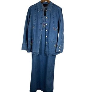 Denim&Co Classic 90’s Blue Denim Jacket and Matching Dress